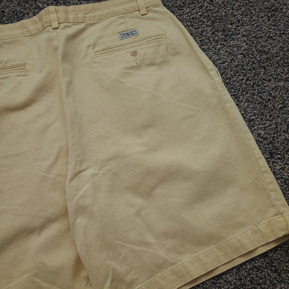 Polo Ralph Lauren Vintage Y2K 2000s Pleated Front Chino Shorts 31x8 Preppy Ivy